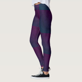 MODERN abstrakt gezeichnet tiefblau-lila-mosaik Leggings