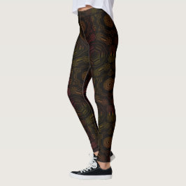 MODERN abstrakt zeichnend Schwarzlichtmosaik Leggings
