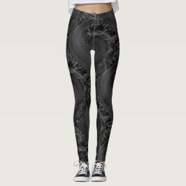 MODERN abstrakt zeichnend tiefgrau-schwarz-mosaik Leggings