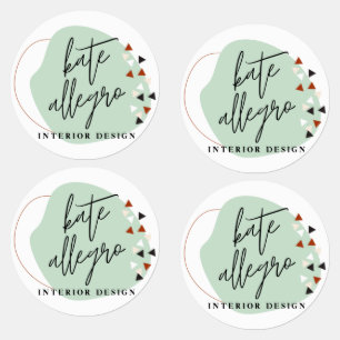 Modern Abstrakte Formen - Logo für kundenspezifisc Etiketten