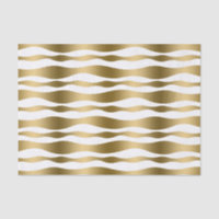 Modern Abstrakte Zebrastreifen aus Weiß und Gold