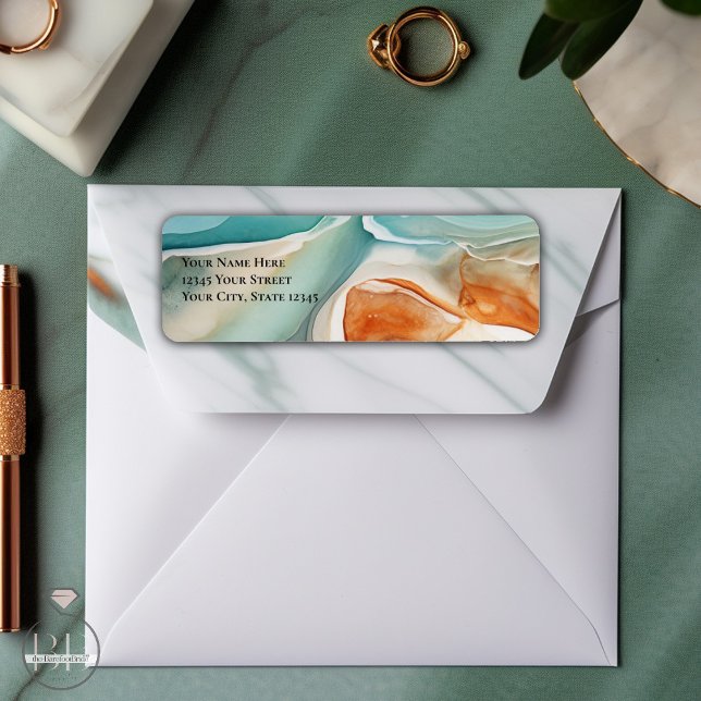 Modern Abstraktes Agate Jade Terrakotta auf dem Mo (Von Creator hochgeladen)