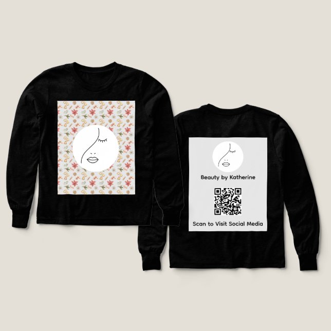 Modern Abstraktes Beauty Face Logo (Design Vorder- & Rückseite)