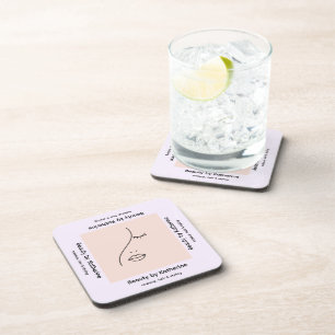 Modern Abstraktes Beauty Face Logo Getränkeuntersetzer