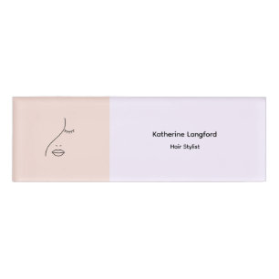 Modern Abstraktes Beauty Face Logo Namenschild
