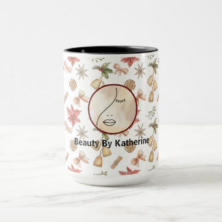 Modern Abstraktes Beauty Face Logo Tasse
