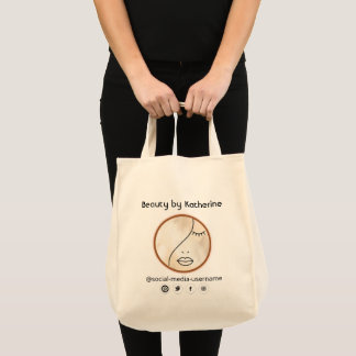 Modern Abstraktes Beauty Face Logo Tragetasche