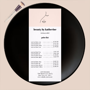 Modern Abstraktes Beauty Face Logo Werbekarte