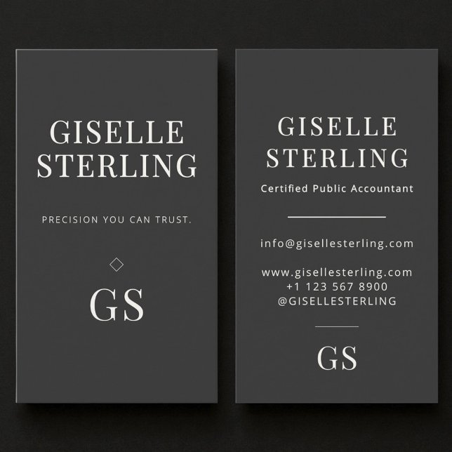 Modern Accountant Tax Preparer CPA Visitenkarte (Von Creator hochgeladen)