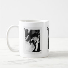 Modern Ace of Spades 3 Couple Photos Custom Kaffeetasse