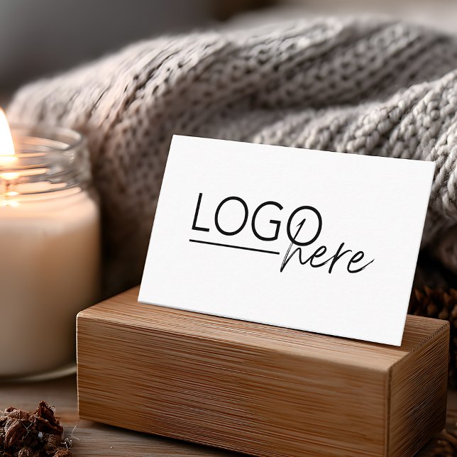 Modern Add Your Logo QR Code Professional Visitenkarte (Modern Add Your Logo QR Code Professional Business Card)