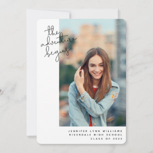 Modern Adventure fängt Abschluss Foto an Ankündigung