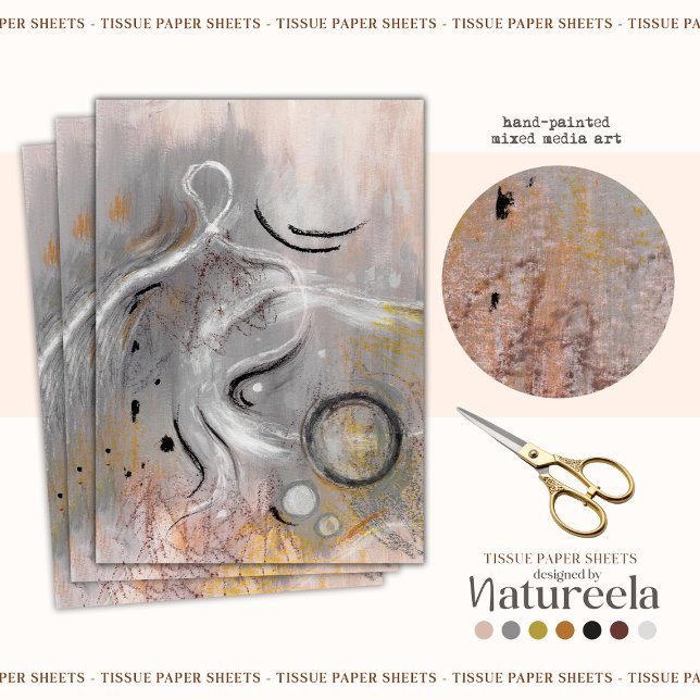 Modern Aesthetic Abstract Decoupage Tissue Paper Seidenpapier (Von Creator hochgeladen)