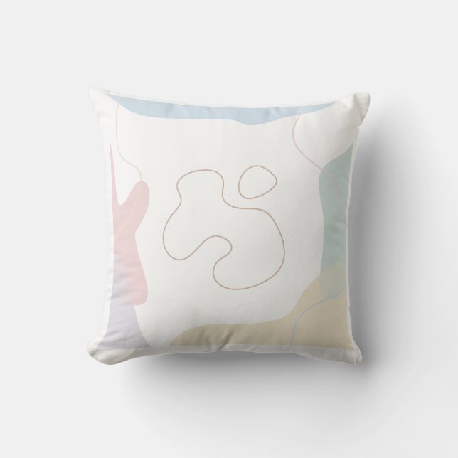 "Modern Aesthetic Square Pillow" Kissen (Vorderseite)