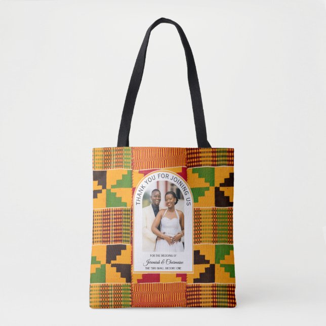 Modern African Ghana Kente WEDDING Guest Favor (Vorderseite)