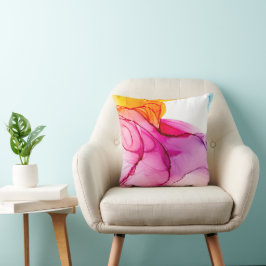 Modern Alcohol Ink Marble Kissen