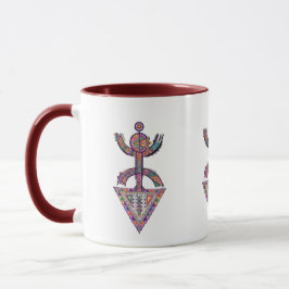 Modern Amazigh Yaz Symbol – Vibrant Tribal T-shirt Tasse
