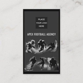 Modern American Football Sports Management Visitenkarte