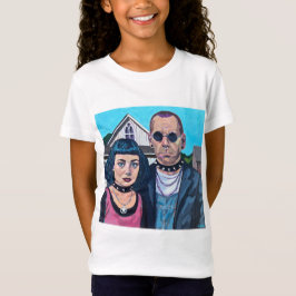 Modern American Gothic Art - Grant Woods Inspired T-Shirt