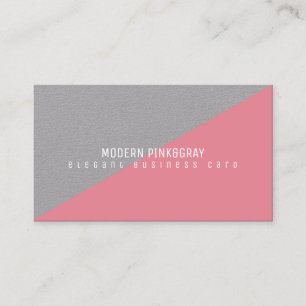 modern and geometric minimal pink gray visitenkarte