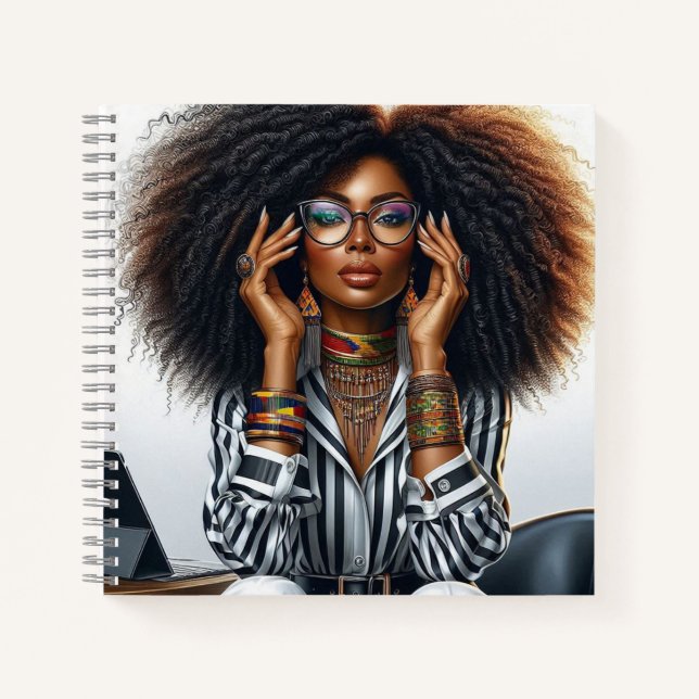 Modern and sophisticated Spiral Photo Notebook Notizbuch (Vorderseite)