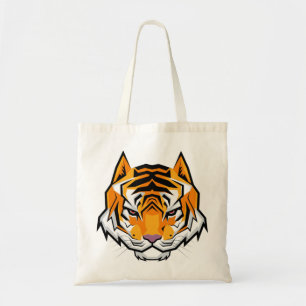 Modern Angry Tiger Head Tragetasche
