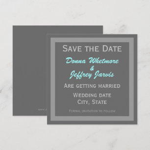 Modern Ankündigung Datum freihalten Grau