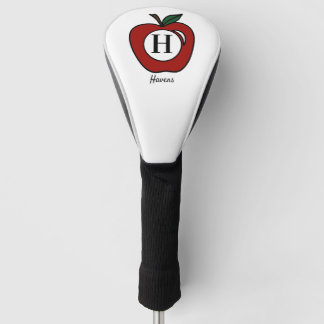 Modern Apple Fruchtmonogramm Golf Headcover