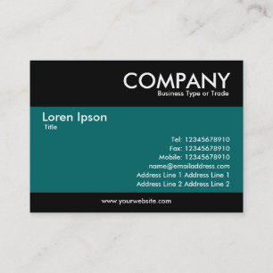 modern - Aquamarin Visitenkarte