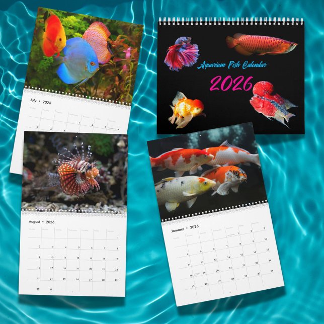 Modern Aquarium Fish 2026 Photo Personalized  Kalender (Von Creator hochgeladen)