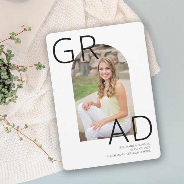 Modern Arch 2023 Foto Graduation Party Einladung (Von Creator hochgeladen)