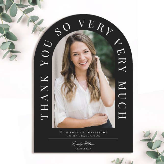 Modern Arch Abschluss Danke Karte (Von Creator hochgeladen)