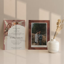 Modern Arch BOHO Wasserfarben Pampelgras