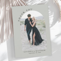 Modern Arch Boho Wedding Vielen Dank