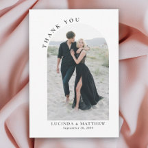 Modern Arch Boho Wedding Vielen Dank