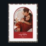 Modern Arch Christmas Card Feiertagspostkarte<br><div class="desc">Erleben Sie in dieser Saison mit einer einzigartigen Urlaubskarte einen bleibenden Eindruck. Diese einfache Weihnachtsbaumkarte zeichnet sich durch ein sauberes,  modernes Design aus. Passen Sie es mit Ihren Informationen an und machen Sie es einzigartig!</div>