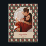 Modern Arch Christmas Card Feiertagspostkarte<br><div class="desc">Erleben Sie in dieser Saison mit einer einzigartigen Urlaubskarte einen bleibenden Eindruck. Diese einfache Weihnachtsbaumkarte zeichnet sich durch ein sauberes,  modernes Design aus. Passen Sie es mit Ihren Informationen an und machen Sie es einzigartig!</div>