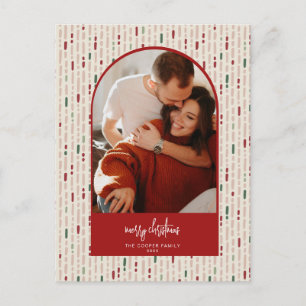 Modern Arch Christmas Card Feiertagspostkarte