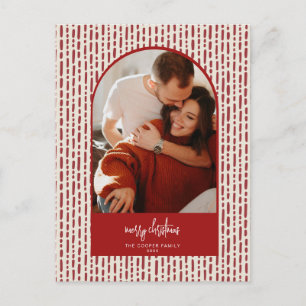 Modern Arch Christmas Card Feiertagspostkarte
