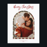 Modern Arch Christmas Card Flyer<br><div class="desc">Erleben Sie in dieser Saison mit einer einzigartigen Urlaubskarte einen bleibenden Eindruck. Diese einfache Weihnachtsbaumkarte zeichnet sich durch ein sauberes,  modernes Design aus. Passen Sie es mit Ihren Informationen an und machen Sie es einzigartig!</div>