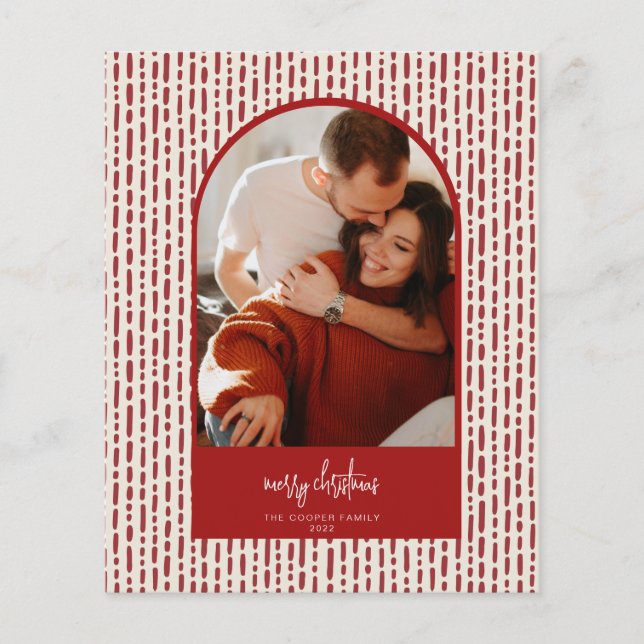 Modern Arch Christmas Card Flyer (Vorne)