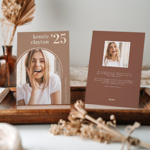 Modern Arch Foil Graduation Announcement Folieneinladung