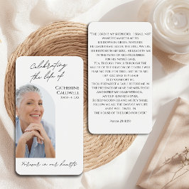 Modern Arch Foto Memorial Prager Card