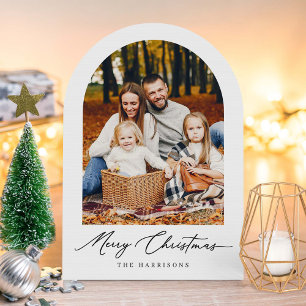 Modern Arch Foto Weihnachtsgruß Weihnachtskarte Einladung