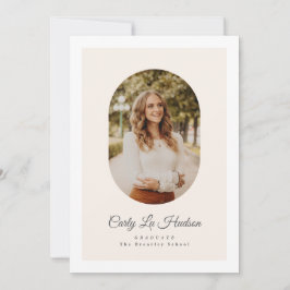 Modern Arch High School Photo Graduate Ankündigung