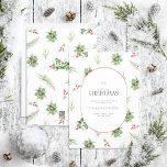 Modern Arch Holly Berry Frohe Weihnachten<br><div class="desc">Was ist besser, um Ferien fröhlich zu verteilen als mit unserer modernen Arch Holly Berry Frory Weihnachtskarte? Diese schöne Karte zeigt ein modernes Wintergrün-Muster festlicher Heilige und Beeren, hinter der Pille geformt Einzug mit Ihren Feiertagsgruß. Das Wort "Merry" ist elegant in einem Schriftart mit roten Schriften geschrieben, was es zu...</div>