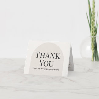Modern Arch Jewish Wedding Thank You Card Template Dankeskarte