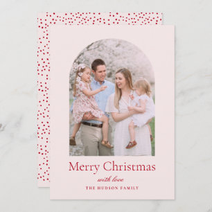 Modern Arch Minimalistisch Rosa Weihnachten