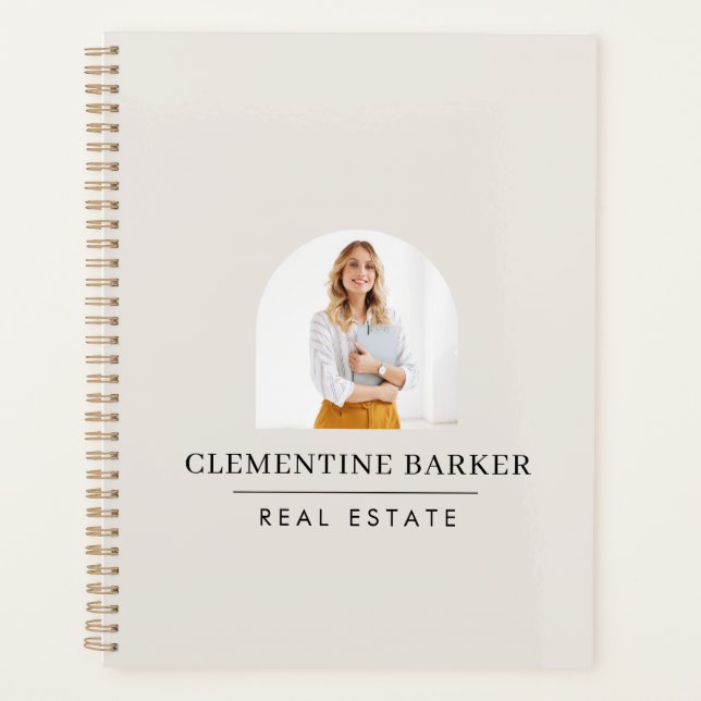 Modern arch photo Business Branding Planer (Vorderseite)