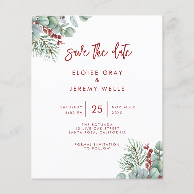 Modern Arch Save the Date (Vorderseite)